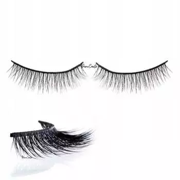 Накладные ресницы на гламурной полоске с клеем Deni Carte