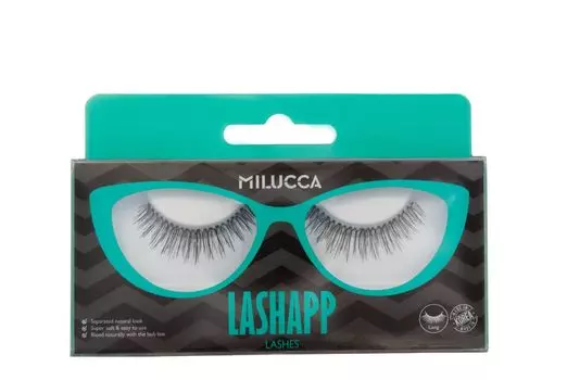 Накладные ресницы полосками Milucca Lashapp, 1 шт