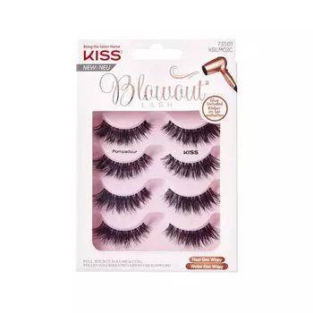 Накладные ресницы помпадур Kiss Blowout, 4 пары/1 упаковка