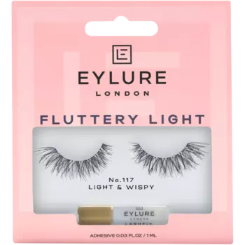 Накладные ресницы с клеем, эффект заполнения 117, 2 шт. / 1 уп. Eylure Fluttery light