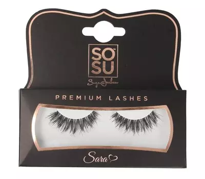 Накладные ресницы Sosu, Premium Lashes, Sara - 100% натуральные