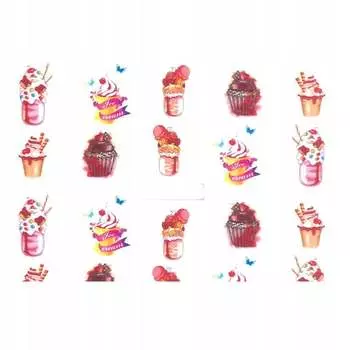 Наклейка для ногтей на водной основе № BN-818., AllePaznokcie