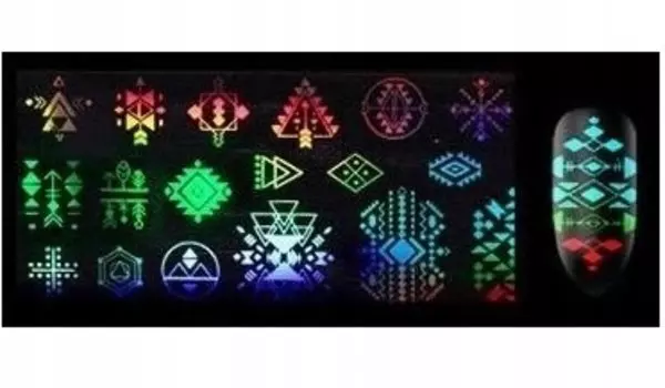 Наклейка для ногтей с голографической фольгой Finess