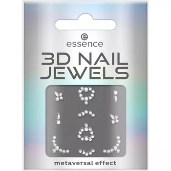 Наклейка Essence 3D Nail Jewels Серебро 10шт.