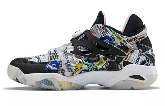 Наклейка Reebok Pump Court City Белый Черный
