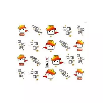 Наклейки для ногтей на водной основе № 198 MollyLac, Molly Lac