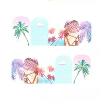 Наклейки для ногтей на водной основе № BN 1702, AllePaznokcie