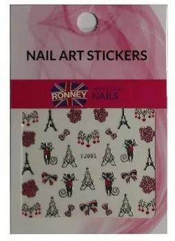 Наклейки для ногтей на водной основе NAILART STICKERS RN 227 RONNEY -
