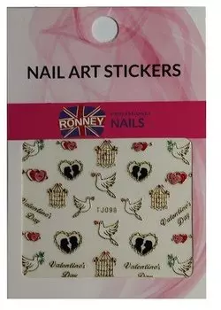 Наклейки для ногтей на водной основе NAILART STICKERS RN 229 RONNEY -
