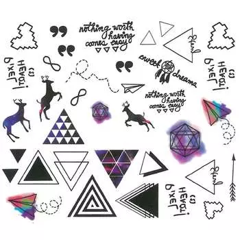 Наклейки для ногтей с водой YZW-B034, AllePaznokcie