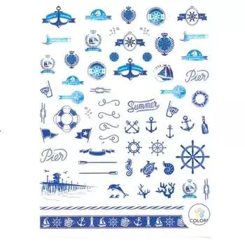 Наклейки для ногтей, тонкие самоклеящиеся, № Ca-064 MollyLac, Molly Lac