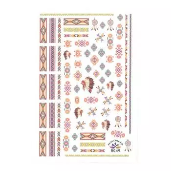 Наклейки для тонких ногтей № R049, AllePaznokcie