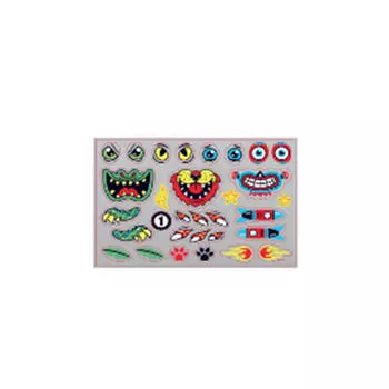 Наклейки с животными и роботами B1 Oxelo