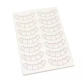 Наклейки со шкалой для наращивания ресниц, 140 шт., MANYBEAUTY