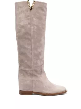 Наколенник-логотип Сапоги Via Roma 15, бежевый