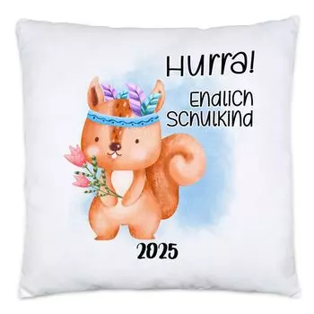 Наконец, подушка для школьника 2025 года, включая наполнитель для первого дня в школе, племянника, племянника, крестника, начала школы, первоклассника Hey!Print