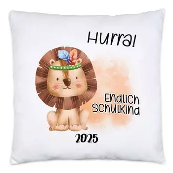 Наконец, подушка-лев «Школьник 2025», включая наполнение 1-го дня в школе, племянница, племянник, крестник. Начало школы. Введение в школу Hey!Print