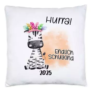 Наконец, подушка «Зебра» для школьников 2025 года, включая наполнитель для первого дня в школе, племянница, племянник, крестник. Начало школы. Введение в школу Hey!Print