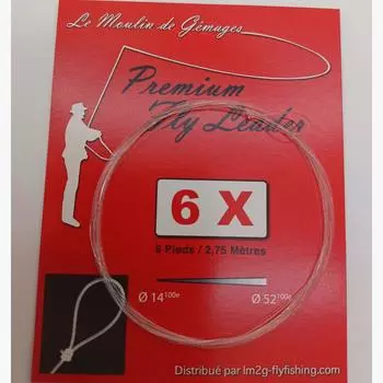 Наконечник 6X для нахлыстовой ловли 0,14 мм LE MOULIN DE GEMAGES