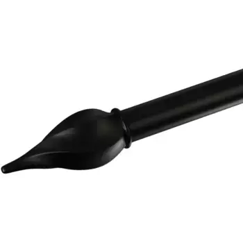 Наконечник для карниза Liedeco «Башня», (комплект, 1 шт.), для карнизов 20 мм, черный