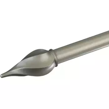 Наконечник для карниза Liedeco «Башня», (комплект, 1 шт.), для карнизов 20 мм, цвет silberfarben/matt