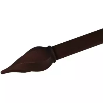 Наконечник для карниза Liedeco «Башня», (комплект, 1 шт.), для карнизов 20 мм, цвет rostbraun