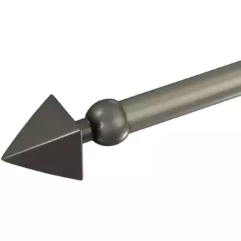 Наконечник для карниза Liedeco «Копье», (комплект, 1 шт.), для карнизов 20 мм, цвет silberfarben/matt