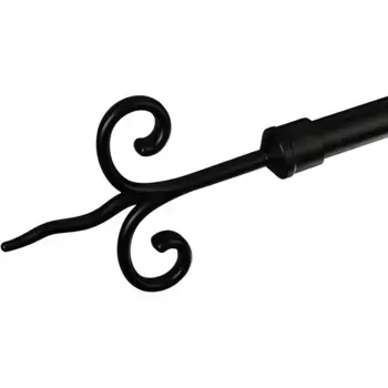 Наконечник карниза Liedeco «Диана», (комплект, 1 шт.), для карнизов 20 мм, черный