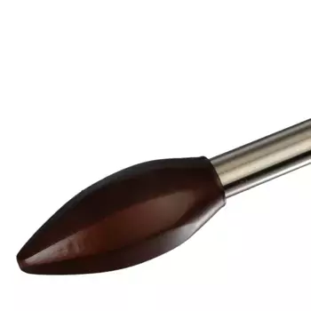 Наконечник карниза Liedeco «наконечник, концевая кнопка «Франция» Metz», (1 шт), наконечник, концевая кнопка Metz, 1 шт, цвет nussbaum