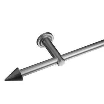 Наконечник карниза Liedeco «наконечник, концевая кнопка-конус для стержней 16 мм», (2 шт.), концевая часть, концевая кнопка, цвет edelstahlfarben