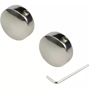 Наконечник карниза Liedeco» Наконечник, концевая кнопка никель-глянцевый "Celebration" Consul - 2 шт", (2 шт), наконечник, концевая кнопка, цвет nickelfarben