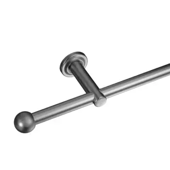 Наконечник карниза Liedeco «наконечник, концевая шариковая кнопка для стержней 16 мм», (2 шт.), наконечник, концевая кнопка, цвет edelstahlfarben