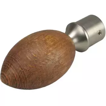Наконечник карниза Liedeco «Яйцо», (1 шт.), для карнизов 16 мм, цвет nussbaum