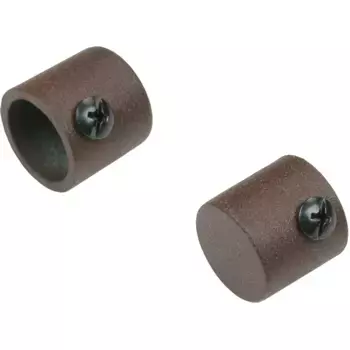 Наконечник карниза Liedeco «заглушка», (комплект, 2 шт.), для карнизов 16 мм, цвет rostbraun