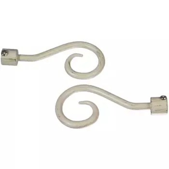 Наконечники для карниза Liedeco «Apoll», (комплект, 2 шт.), для карнизов 16 мм, цвет wei/goldfarben