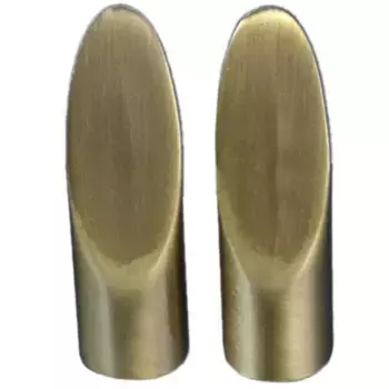 Наконечники для карниза Liedeco «Cut», (комплект, 2 шт.), для карнизов 16 мм, цвет messingfarben/antik