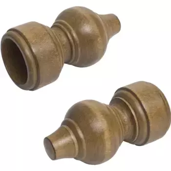 Наконечники карниза Liedeco (комплект, 2 шт.), для карниза 28 мм, цвет eichefarben/rustikal