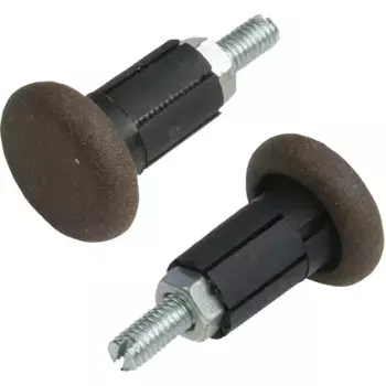 Наконечники карниза Liedeco "Наконечник, концевая кнопка, торцевая заглушка "Esperanca" для карнизов 16 мм", (2 шт.), наконечник, концевая кнопка, цвет rostbraun