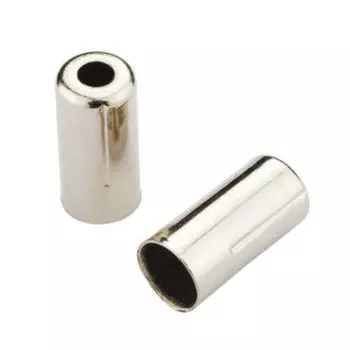 Наконечники проводочные Jagwire 5мм обжим-латунь 1000шт-хром, серебро / серебро / серебро