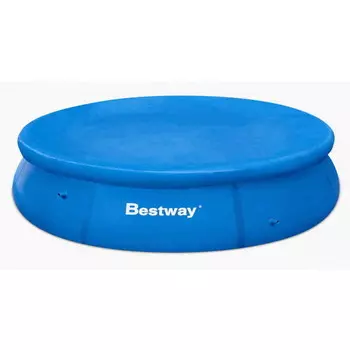 Накрытие для бассейна Bestway круглое 549 см - 58039, черный / синий / синий