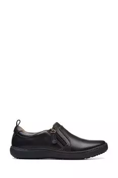 Nalle светло-коричневые кожаные туфли Clarks, черный