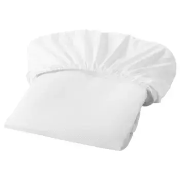 Наматрасник для детской кроватки, белый, 60x120 см, LENAST IKEA