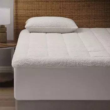 Наматрасник My Sherpa от Bloomingdale, двухместныйный Bloomingdale's, белый