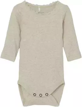 Name It Боди "NBFKAB LS BODY NOOS", цвет Peyote Melange