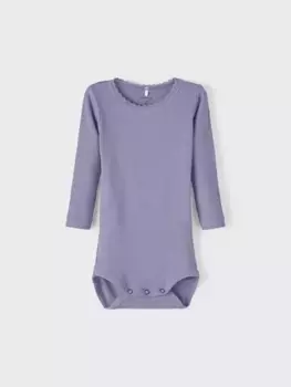Name It Боди "NBFKAB LS BODY NOOS", цвет Heirloom Lilac Detail