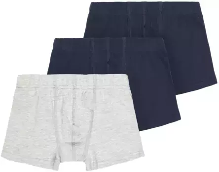 Name It Боксеры "NKMTIGHTS 3P" (упаковка, 3 шт.), серый