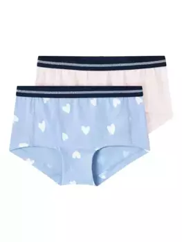 Name It Hipster "NKFHIPSTER 2P SERENITY HEART NOOS" (упаковка, 2 шт.), цвет Serenity