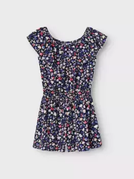 Name It: комбинезон "NKFVINAYA PLAYSUIT FFF", цвет Dark Sapphire Print:Leo
