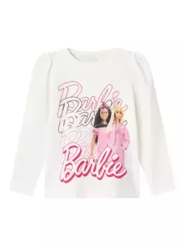 Name It Longtop "NMFDALINA BARBIE LS TOP BOX SKY", белый