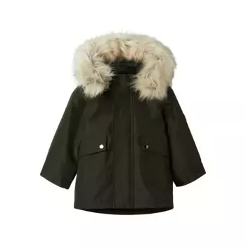 Name It Парка «NMMMILLO PARKA JACKET LONG FO NOOS», с капюшоном, цвет Rosin